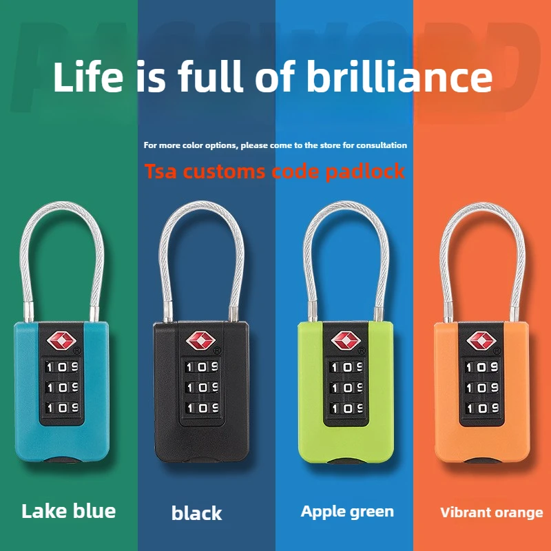 

TSA Approved 3 Digit Combination Luggage Lock for Suitcase Backpack Drawer TSA239023