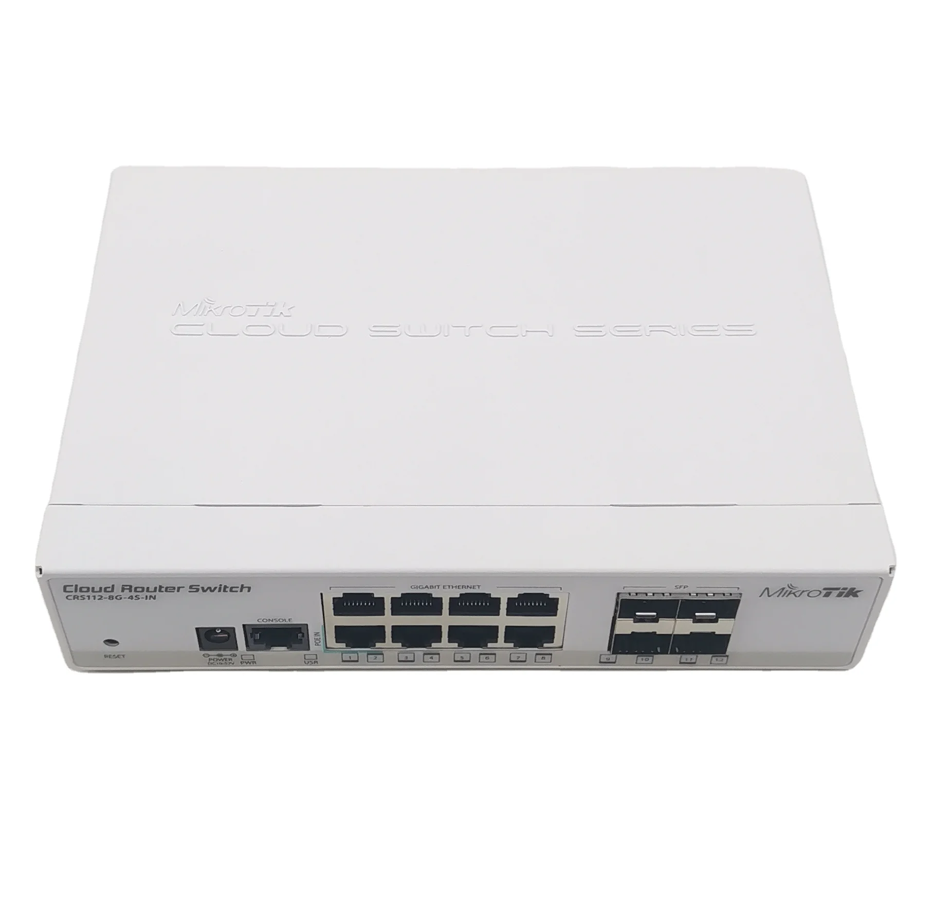 

MikroTik CRS112-8G-4S-IN 8-port 4-SFP Routeros Gigabit routing switch