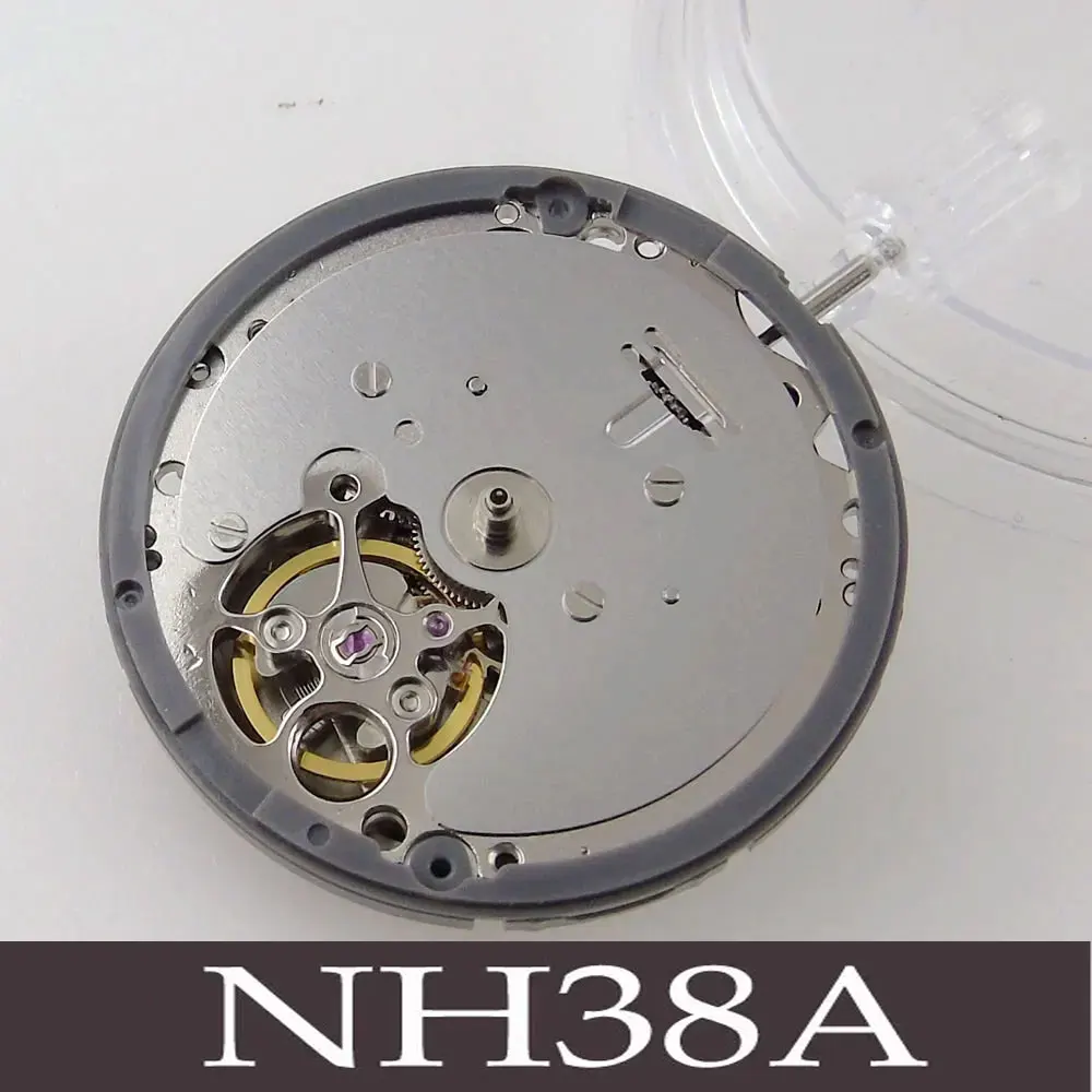 NH38/NH38A Automatic Watch Movement Accessories 21600 BPH 24 Jewels High Accuracy Fit For Mechanical Watches