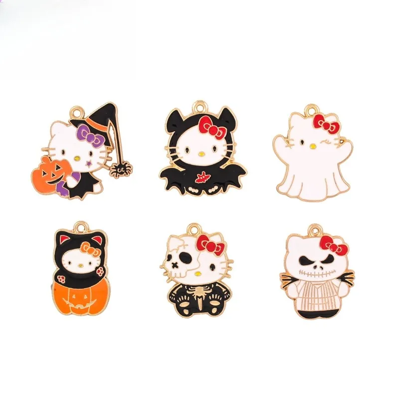 

10pcs Cute Hello Kitty Accessories Kawaii Anime Women Decorative Products Desktop Toy Ornament Student Girl Gift Wholesale