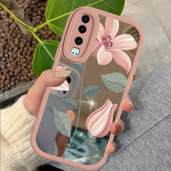 For Huawei P30 Lite Case Shockproof Soft Silicone Flower Print Phone Case For Huawei Mate 20 Pro P20 P20 P40 Lite Mirror Funda