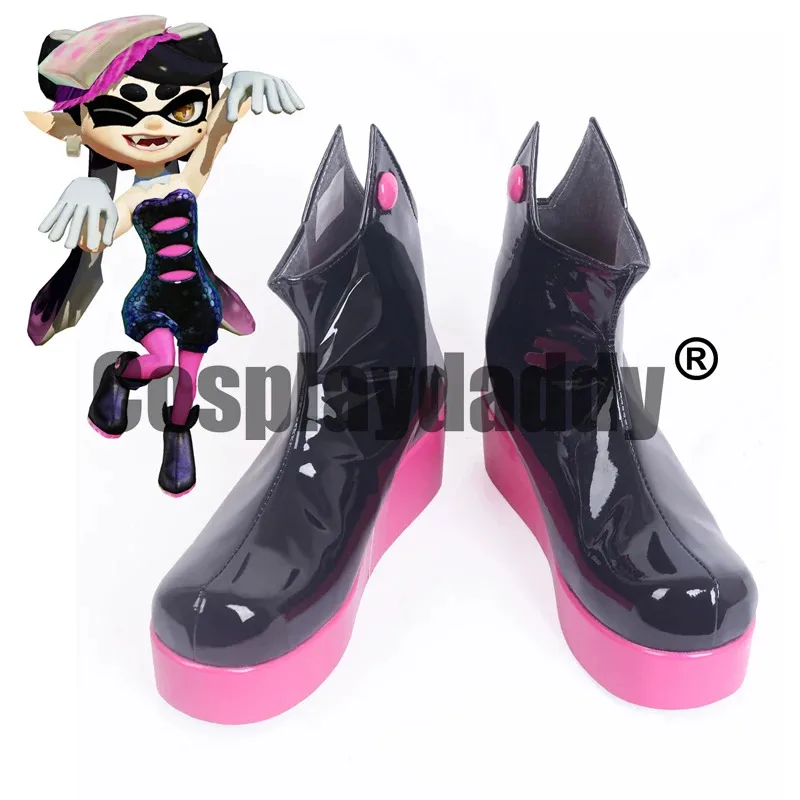 

Splatoon Inkling Squid Sisters Callie Aori Обувь для косплея Ботильоны на платформе S008