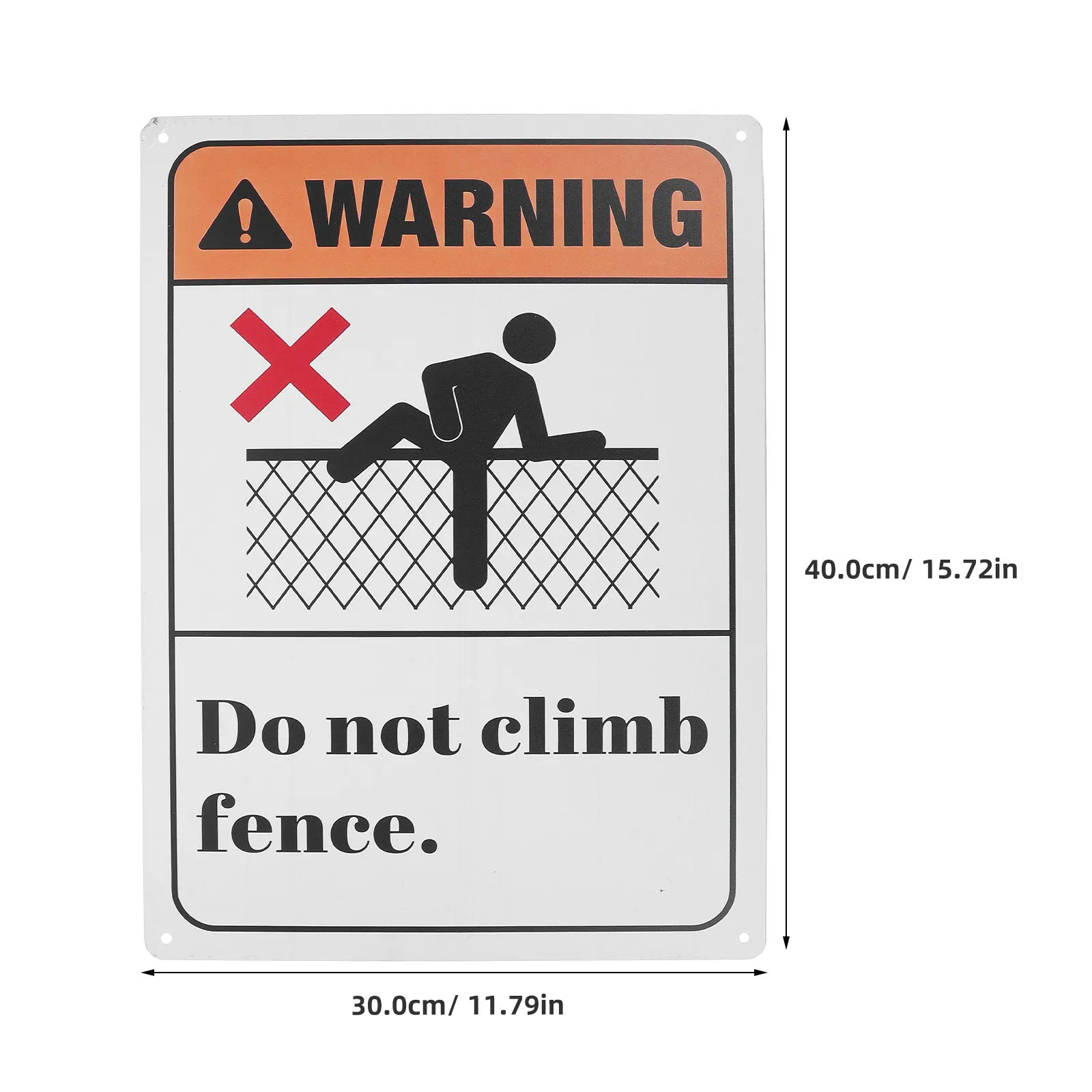 Do Not Climb Fence Warning Sign Garden Climbing Metal Safety Home Security Yard Signs For Outside Plaque For Home Safety Notice