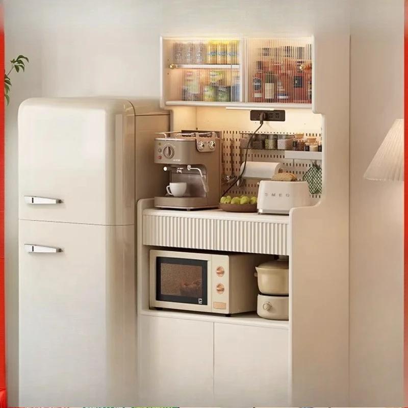 

Solid wood dining side cabinet, coffee cabinet integrated against the wall, restaurant storage, tea cabinet