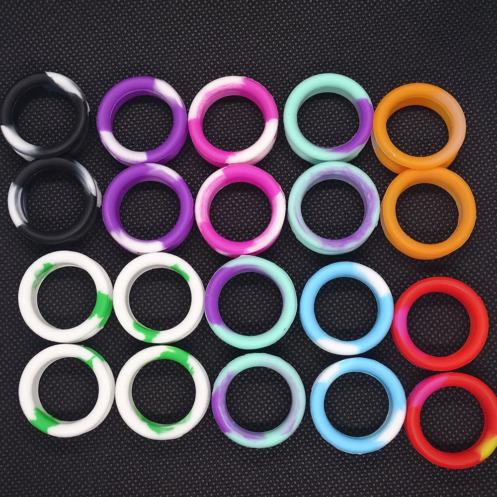 HONGZHAN Hairdressing Scissors Accessories Silicone for Hair Scissor Elastic Insert Ring for Pet Scissor 72pcs Mix Colors
