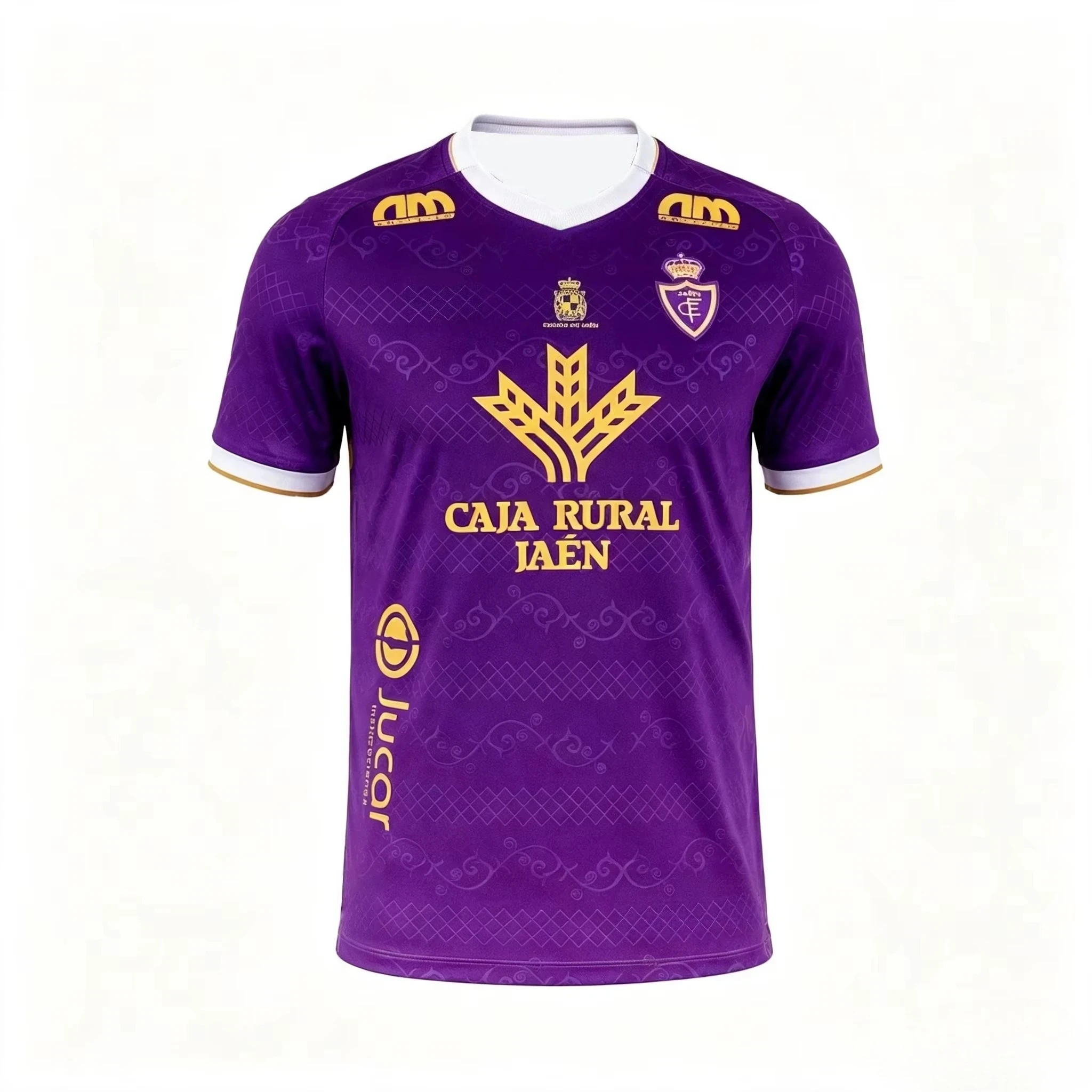 Spanish Football Jersey Men Real Jaén CF Home Jersey 26/27 Season Primera Federación League Fan Version Short Sleeve Shirts