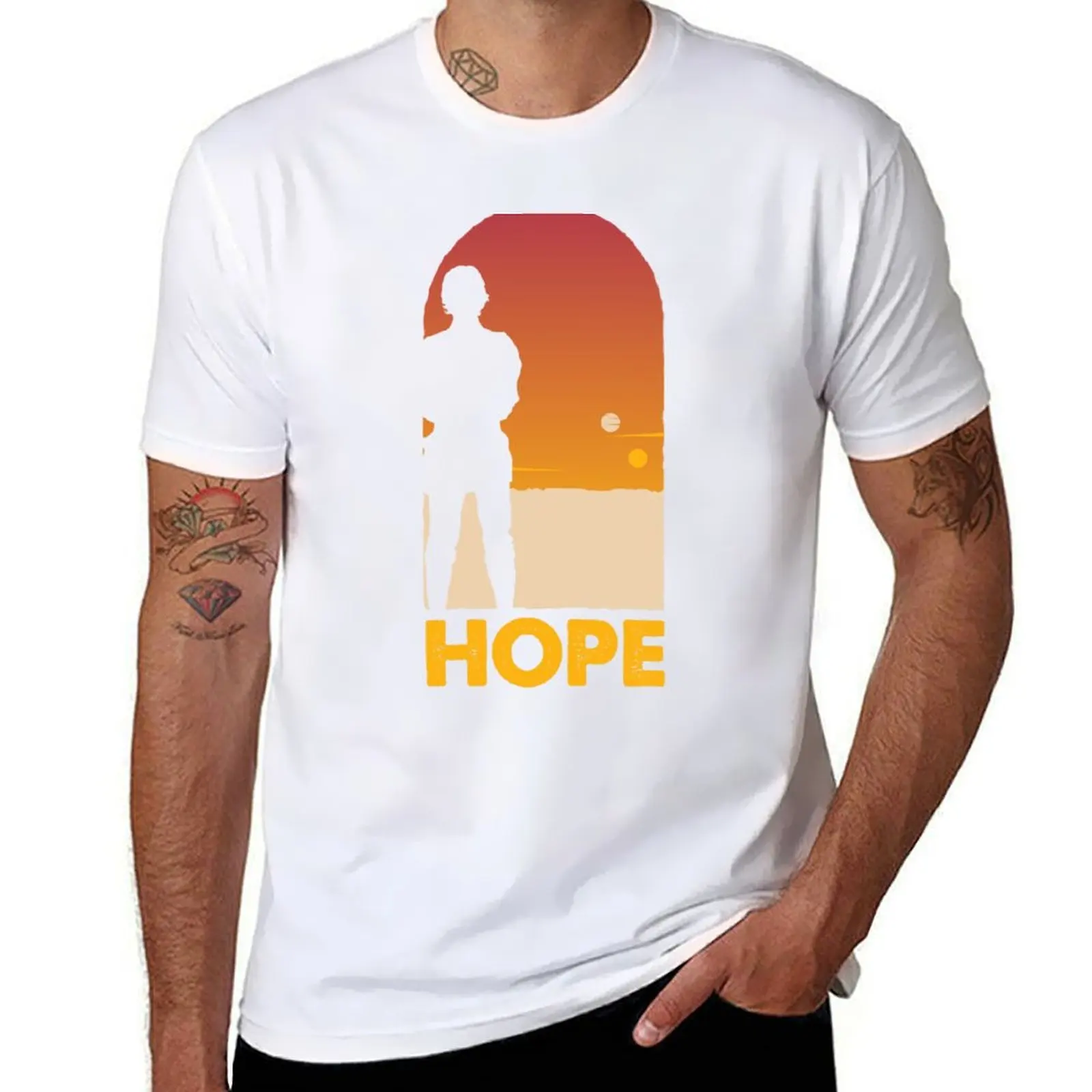 

Hope! - Tatooine_s Hope New T-Shirt Classic Graphic Short Sleeve Top