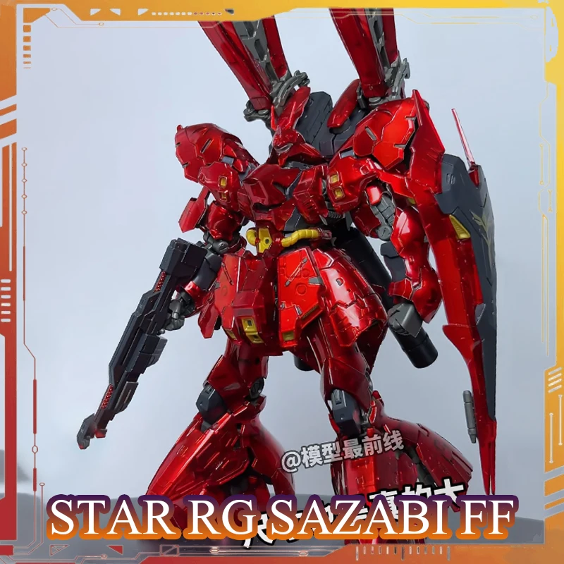 ستار RG Sazabi MSN-04FF أنيمي عمل الشكل الميكانيكية الأساسية طلاء شخصيات كرتونية 1/144 التجمع نموذج أطقم هدية عيد ميلاد #1