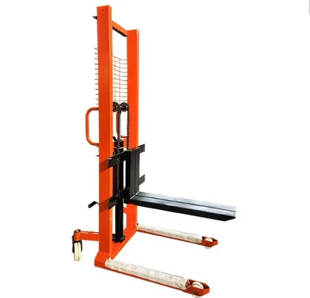 Hydraulic Stacker 1000kg-3000kg Small Hand Pallet Forklift Adjustable Fork Width Hot-selling