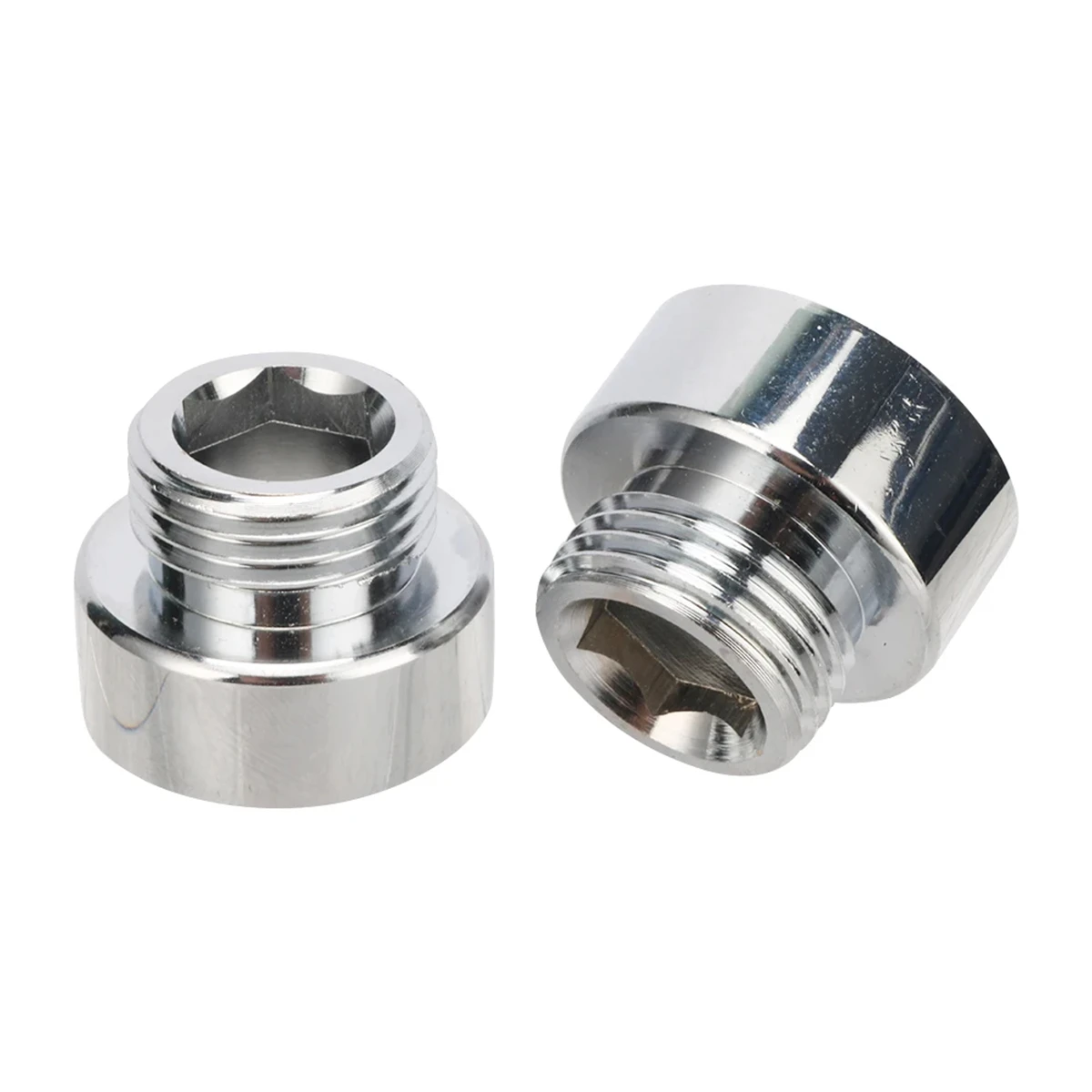 Home Faucet Copper Nickel Plated Reducing Connector 1/2