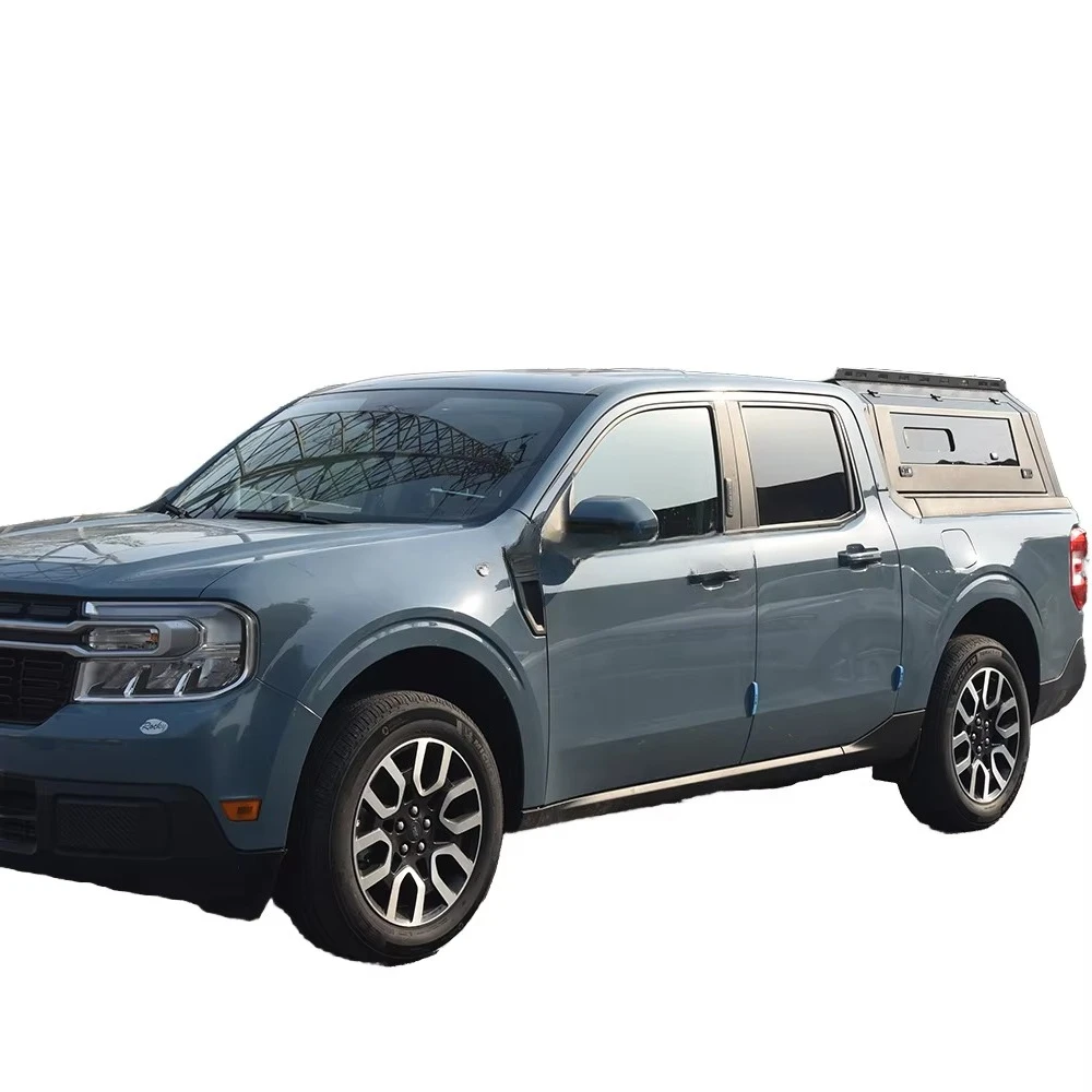 For2023 ford Maverick Topper Sliding Windows Waterproof Steel Hard Cover Pickup Truck Camper Shell Canopy for Pickup Truck Bed