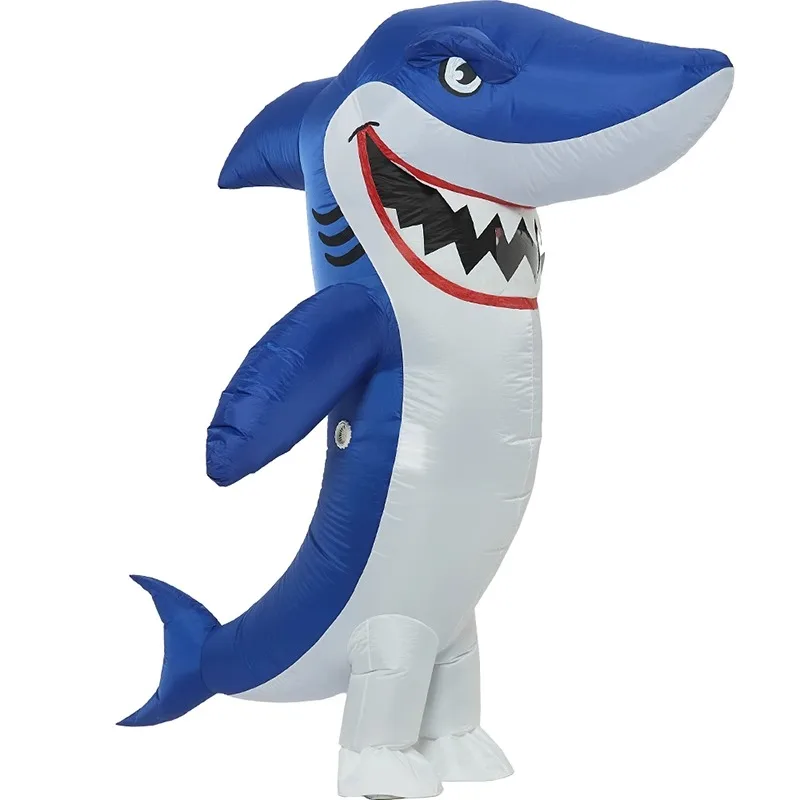 Halloween Funny and Funny Cartoon Doll Costume Shark Doll Prop Toy Inflatable Shark Clothing Adult