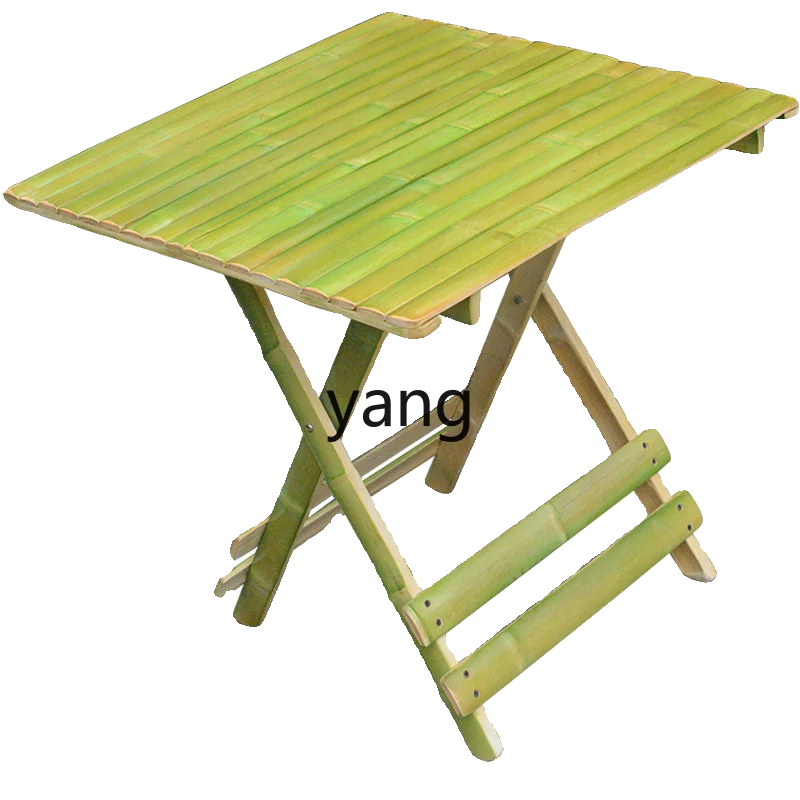 

LH pastoral Chinese bamboo table bamboo chair combination folding tea table handmade garden bamboo furniture