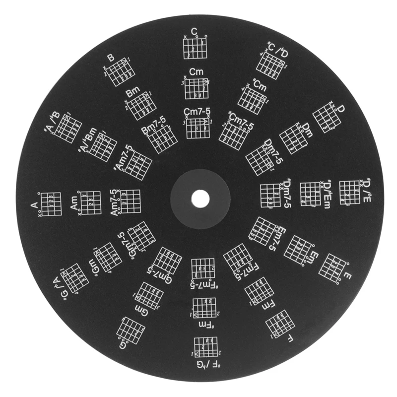 Guitar Chord Wheel, Melody Tool For Learning Guitar Chord Progression Transpose Fingering Practice