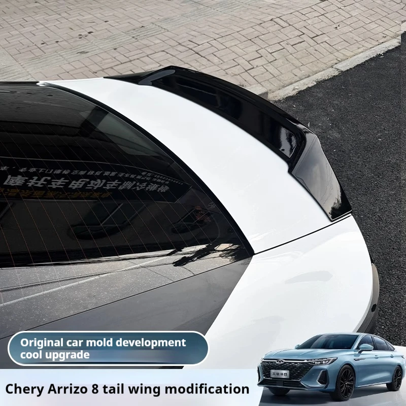 

For Chery Arrizo 8 high quality ABS Plastic Rear R Spoiler Wing Trunk Lid Cover Car Styling Material Rear Wing Accessories