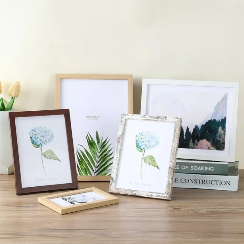 Wooden Wall Photo Frame 10x15 15x20 20x25cm, Picture Frame Stand Decor