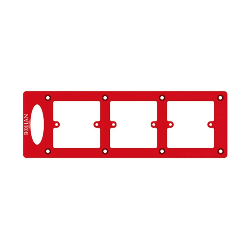 A84G-Switch Socket Bottom 86 Box Slotted Scribing Template Tool Opening Hole Decoration Tool Template Electrical Outlet