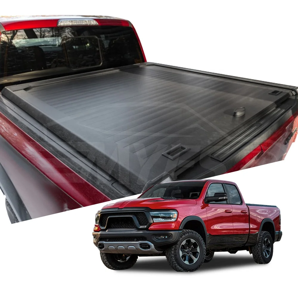 

Custom High Quality Locking Hard Type Retractable Uncover Tonneau Cover for 2019 Ram 1500 2500