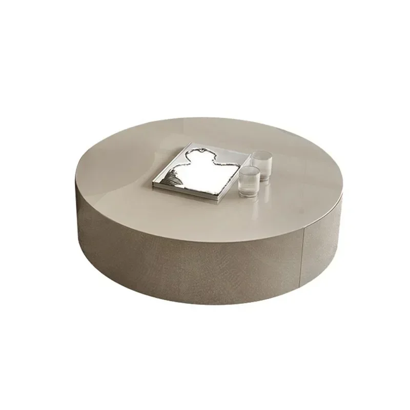 

*Luxury Beautiful Living Room Coffee Table Unique Round Hardcover Coffee Table Premium Table Furniture