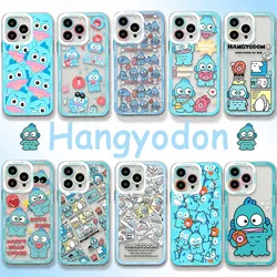 Cute Cartoon Hangyodon Phone Case For iPhone 15 14 13 12 11 Mini Pro Max X XR XSMax 6S 6 7 8 Plus SE20 Transparent Cover