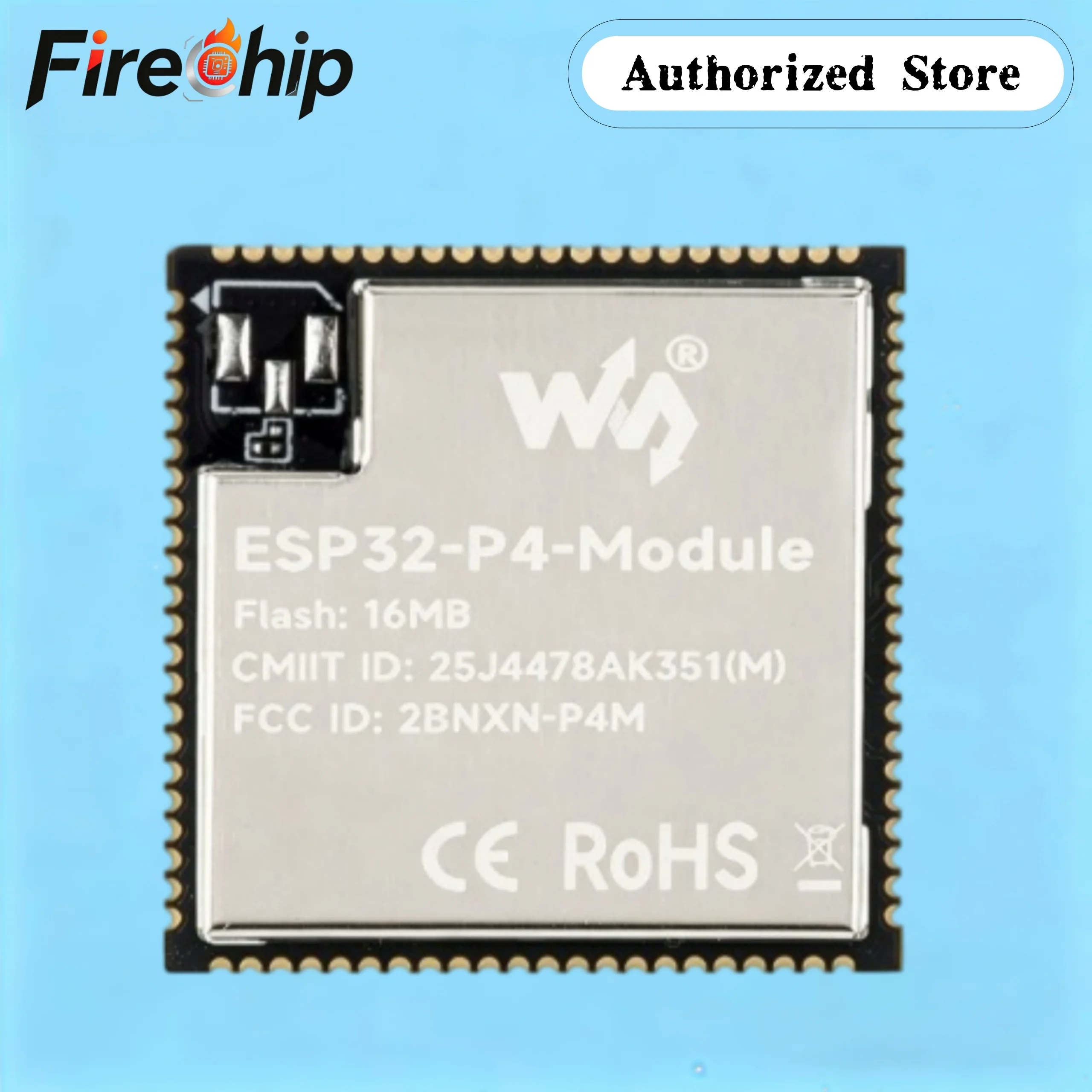 Waveshare ESP32-P4-Module Core Board, Based On ESP32-P4 And ESP32-C6, Supports 2.4GHz Wi-Fi BT5.3, Options For 16MB /32MB Flash