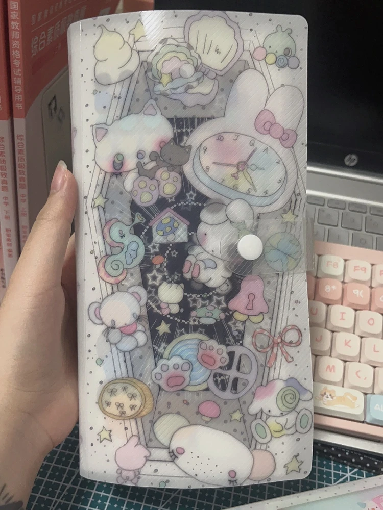 

1pc Sticker Storage Album Kawaii Animal Folder Cute Sticker Storage for Scrapbooking Material Storage 40 Pages