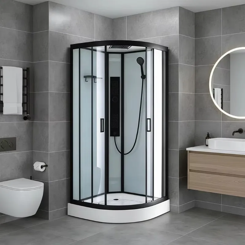 90X90 style corner bathroom tempered glass shower