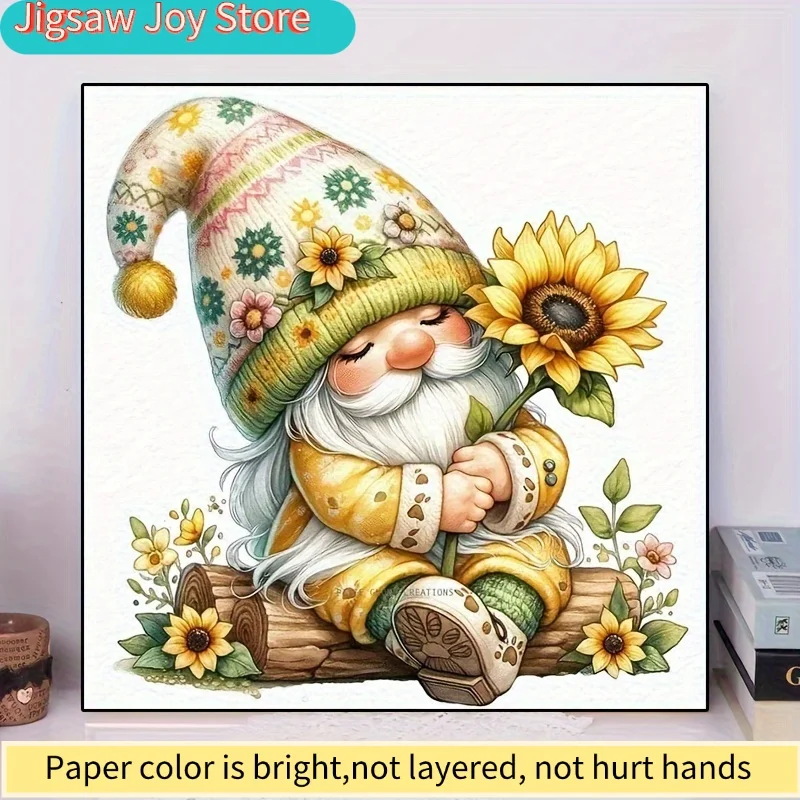

Floral Gnome DIY Diamond Painting Kit - Round Acrylic Diamonds, Handcrafted Wall Art for Home Decor, Enhances Creativity & Pat