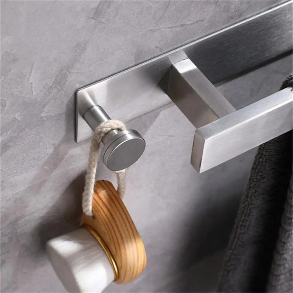 Easy to Install Towel Rack Wall Mounted Towel Rack Effortless Organization Space-saving Stainless Steel Towel Rack for Bathroom