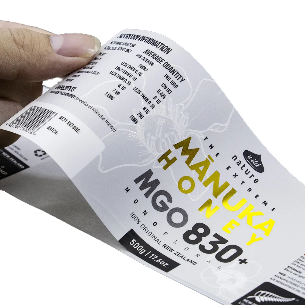 Waterproof Stickers for Product Labels Customizable Size Shape Any Quantity Required