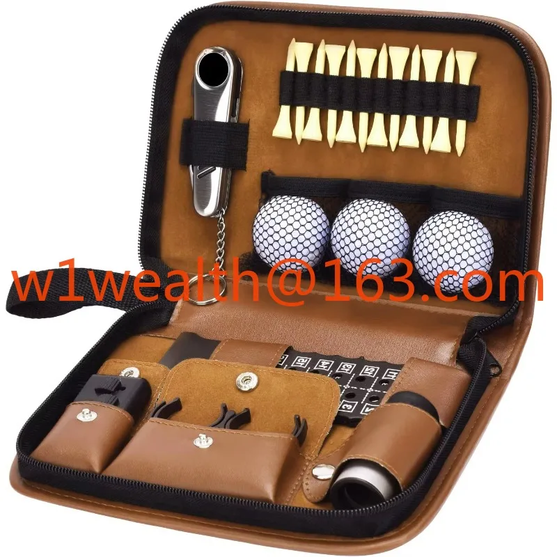 

Logo Gift Box Golf Ball Seat Rubber Golf Gift Set Golf Accessories