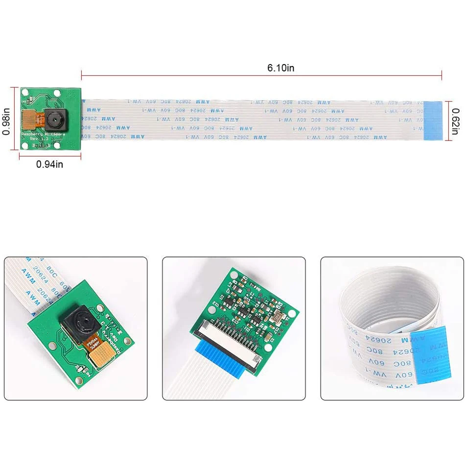 Raspberry Pi 4 Kamera Modul 5MP 1080p OV5647 Sensor Video Webcam für Raspberry Pi Modell A/B/B +, pi 2 Raspberry Pi 2.3,3B +