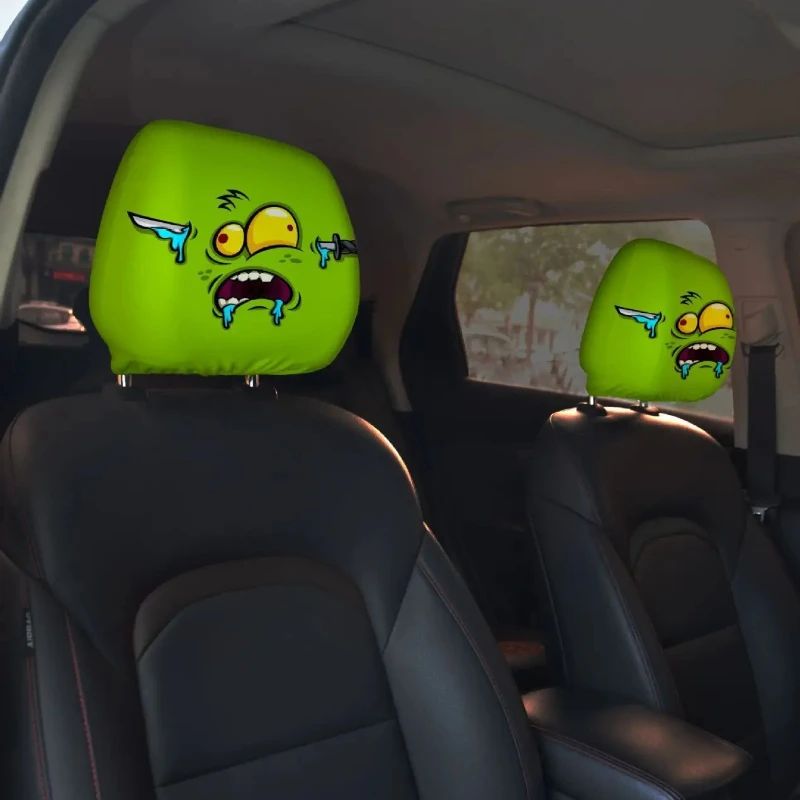 

General Motors headrest cover, elastic headrest protective cover, quirky seat cover mask, car holiday decoration