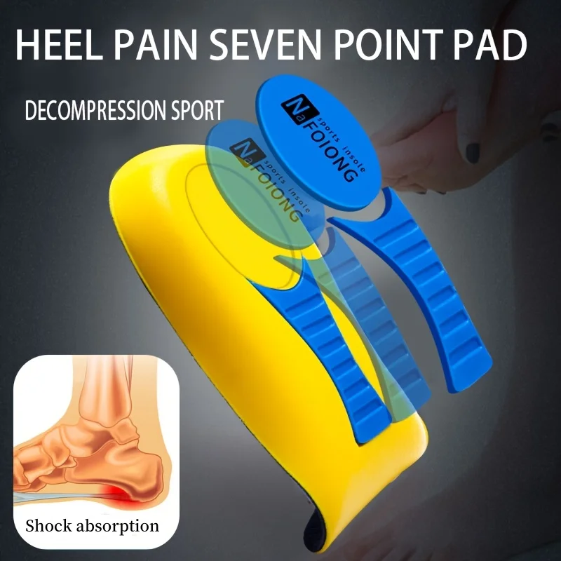 Half Orthopedic Insoles for Men Women Foot Heel Spurs Pain Cushion Foot Massager Care Insole Latex Soft Sole Running Shoes Pads