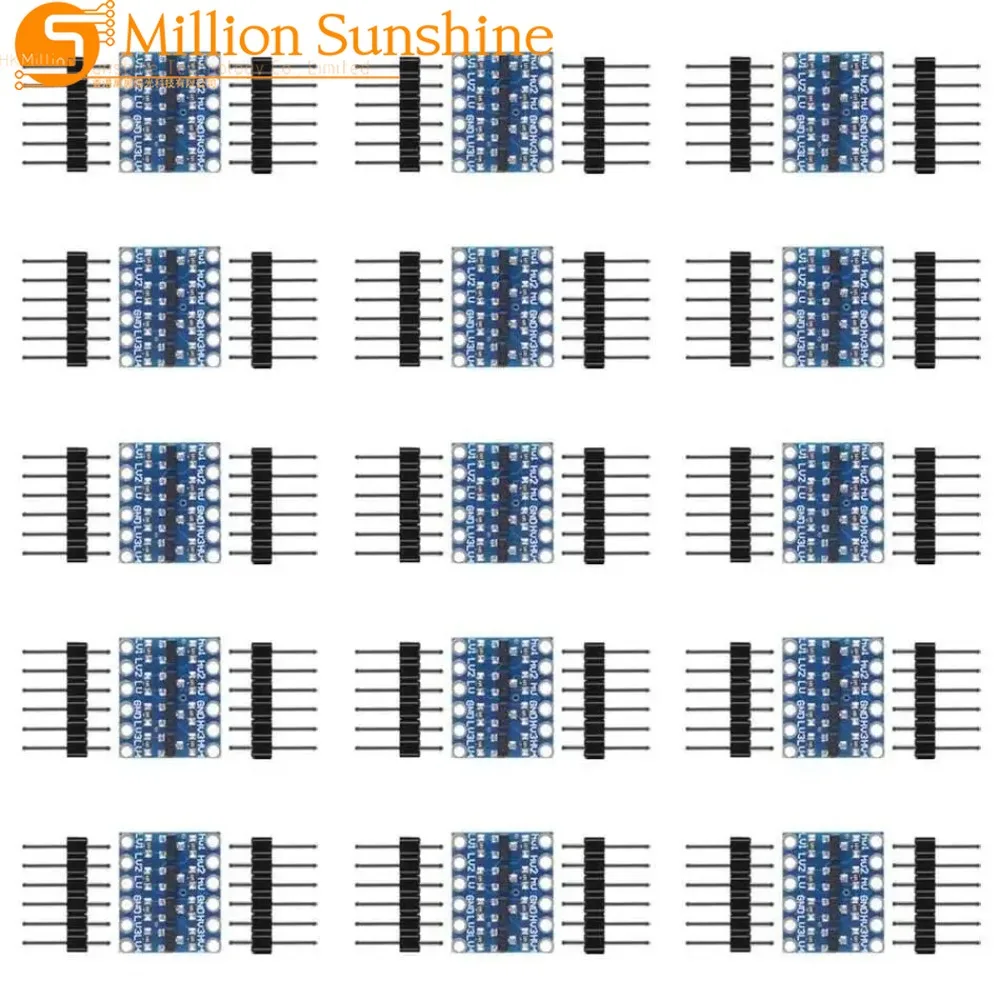5/10Pcs 4 Channels IIC I2C Logic Shifter Bi-Directional Module Safely Steps Down 3V To 5V Level Converter For Arduino