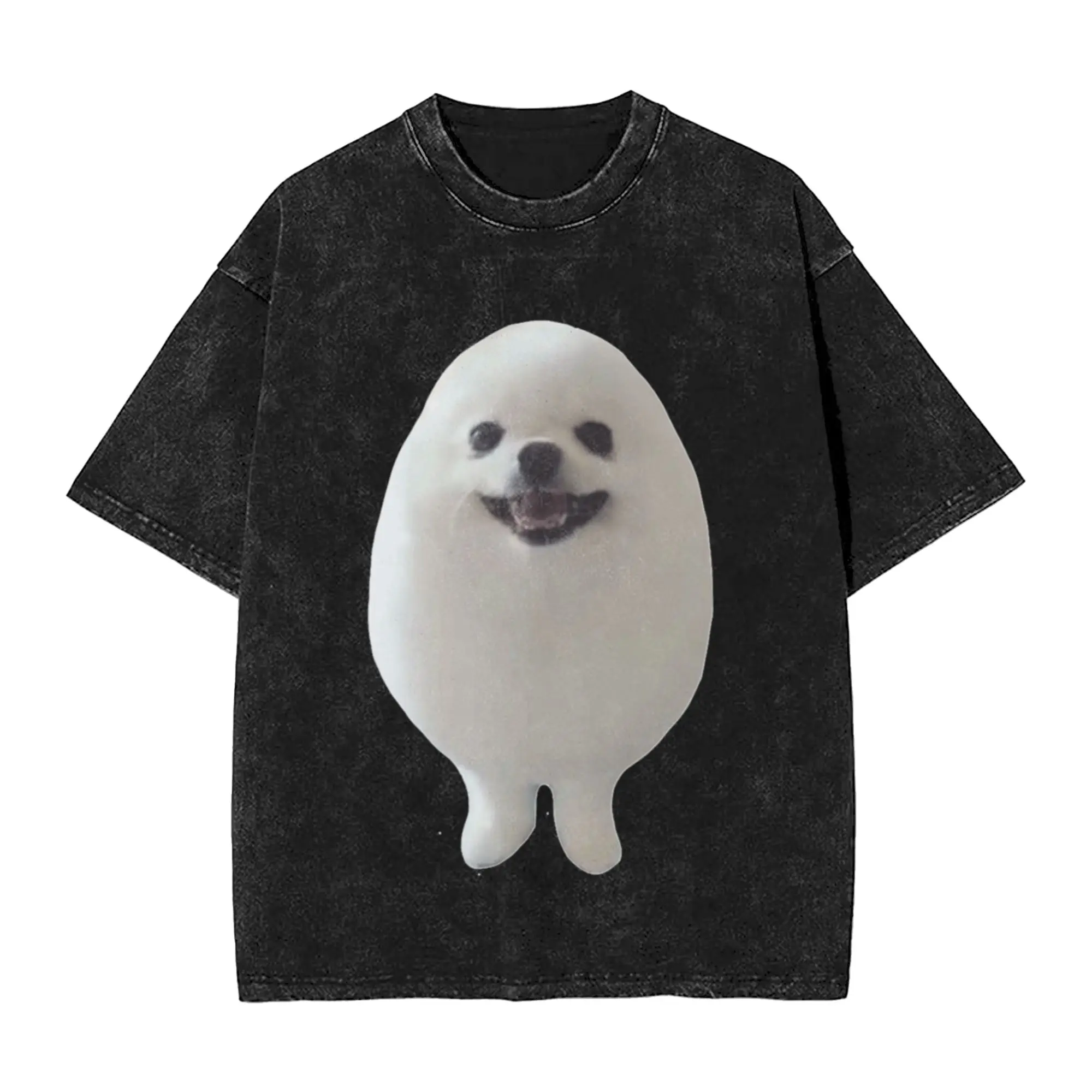 Eggdog T Classic Cool A Washed T Shirt Men's Women's Oversized Cotton Tees Tops