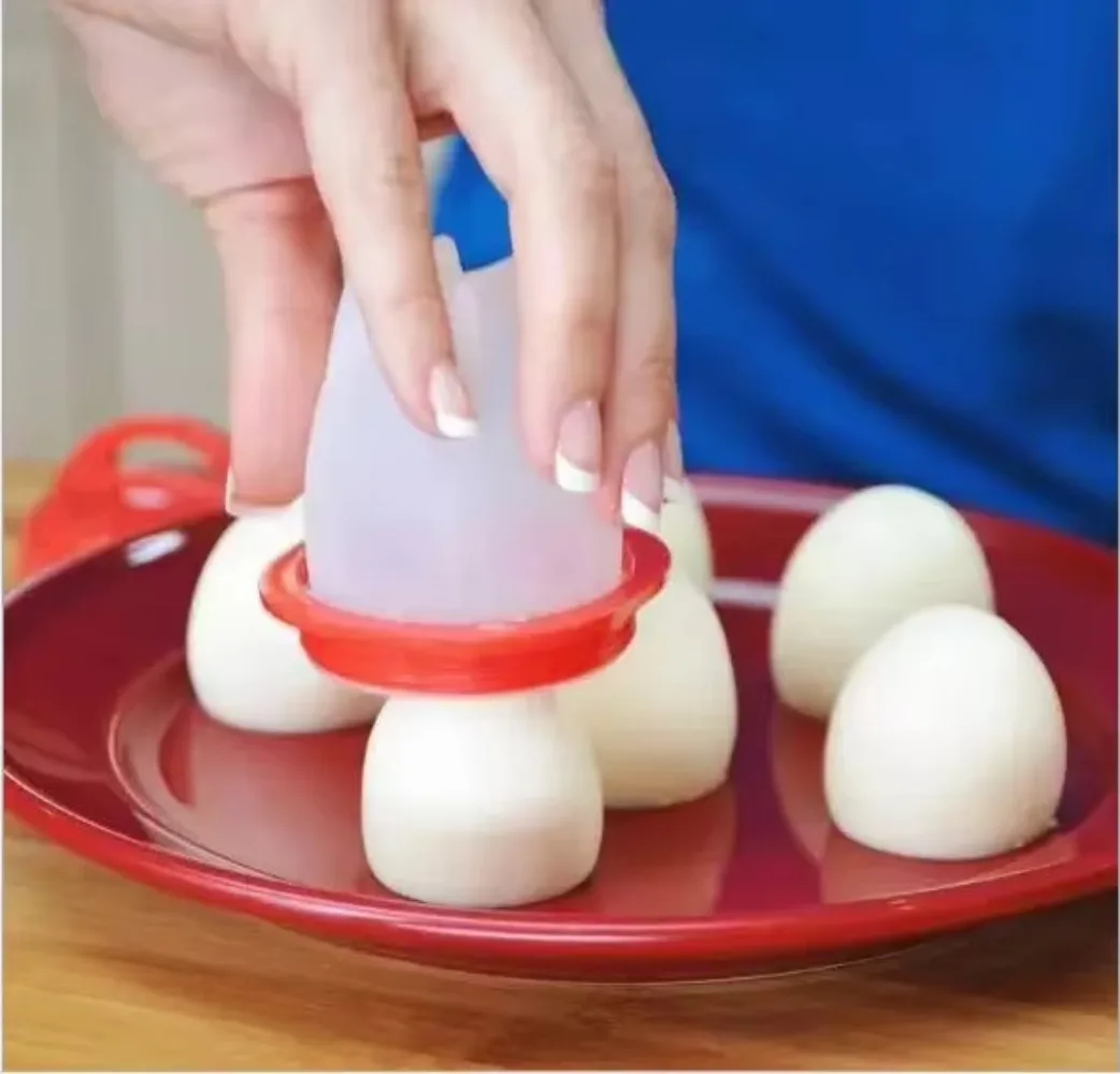 Silicone Egg Cooker Poachers Non-stick Silicone Boiled Eggs Kitchen Gadgets Baking Mold Cooking Cooker Separator