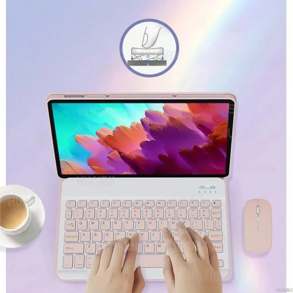 

For Lenovo Tab M10 Plus 3rd Gen 10.6 inch TB-128FU/128XU/125FU With Keyboard Case, Detachable Keyboard Case For Xiaoxin Pad 10.6