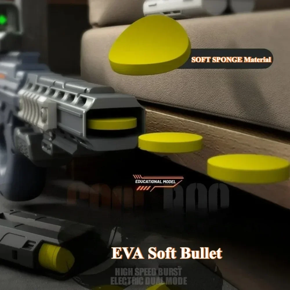 Fully Automatic EVA Soft Bullet Toy Gun P90/M416 Continuous Firing Assault Rifle Model Outdoor Shooting Games Christmas Gifts view 3