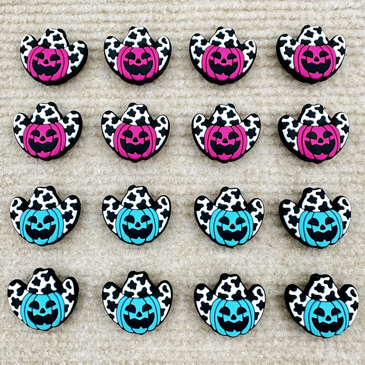 

10PC Baby Silicone Beads Pumpkin Monster Bead Teethe Baby Toys DIY String Pen Beads Nipple Chain Jewelry Accessories Kawai Gifts