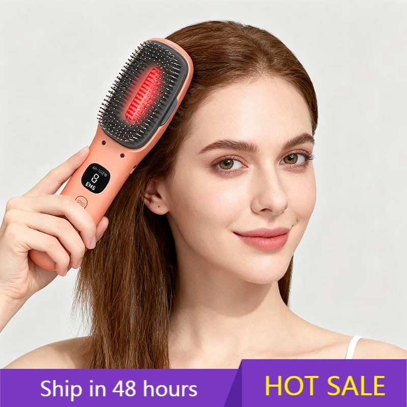 

YTYIN 2025 Electric Comb LED Red Light Scalp Massage Device Trend Anti-Hair Loss Hair Growth & Straightener Brush