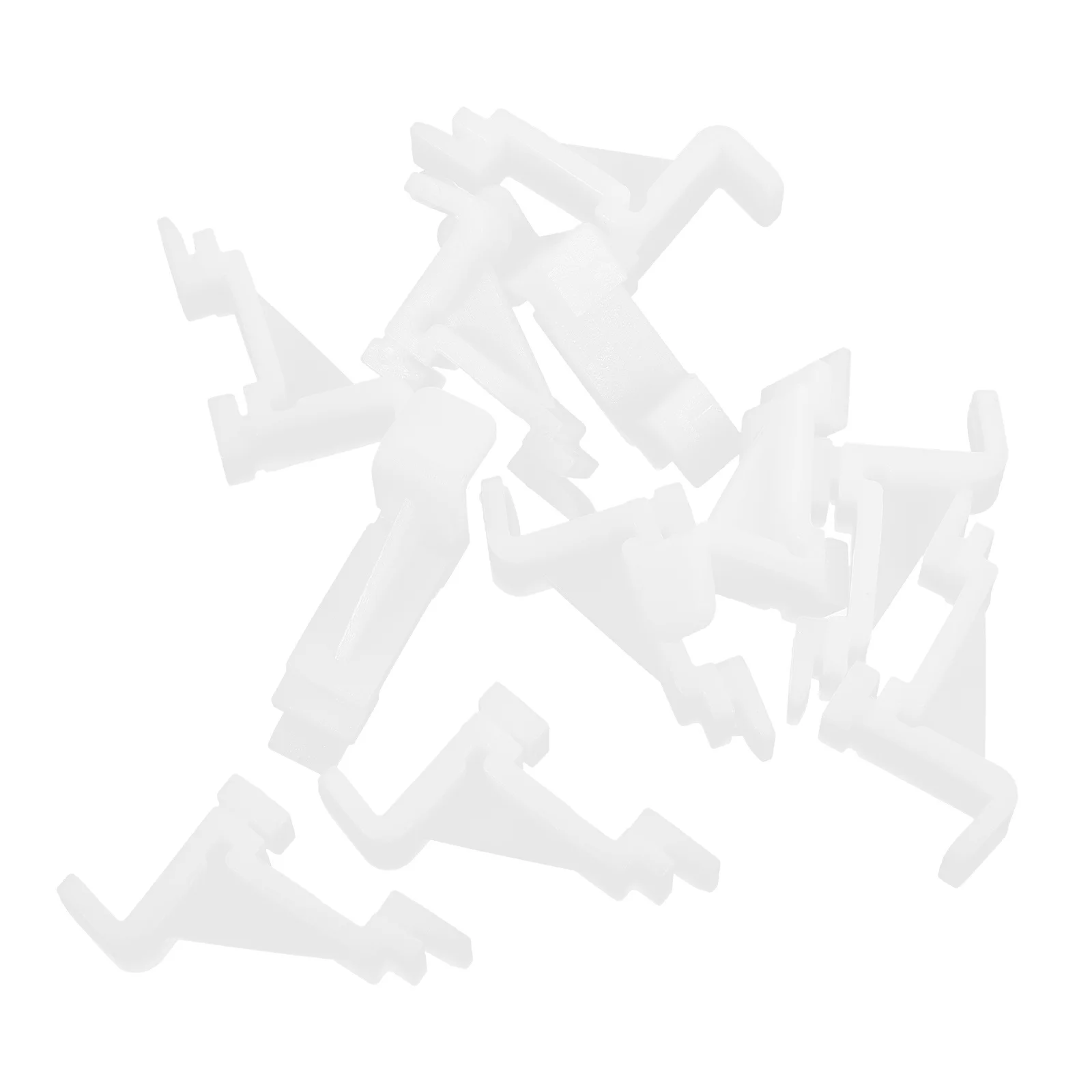 

10Pcs Refrigerator Shelf Clips Plastic Support Hooks Heavy Duty Freezer Clamp Smooth Finish Safe to Handle