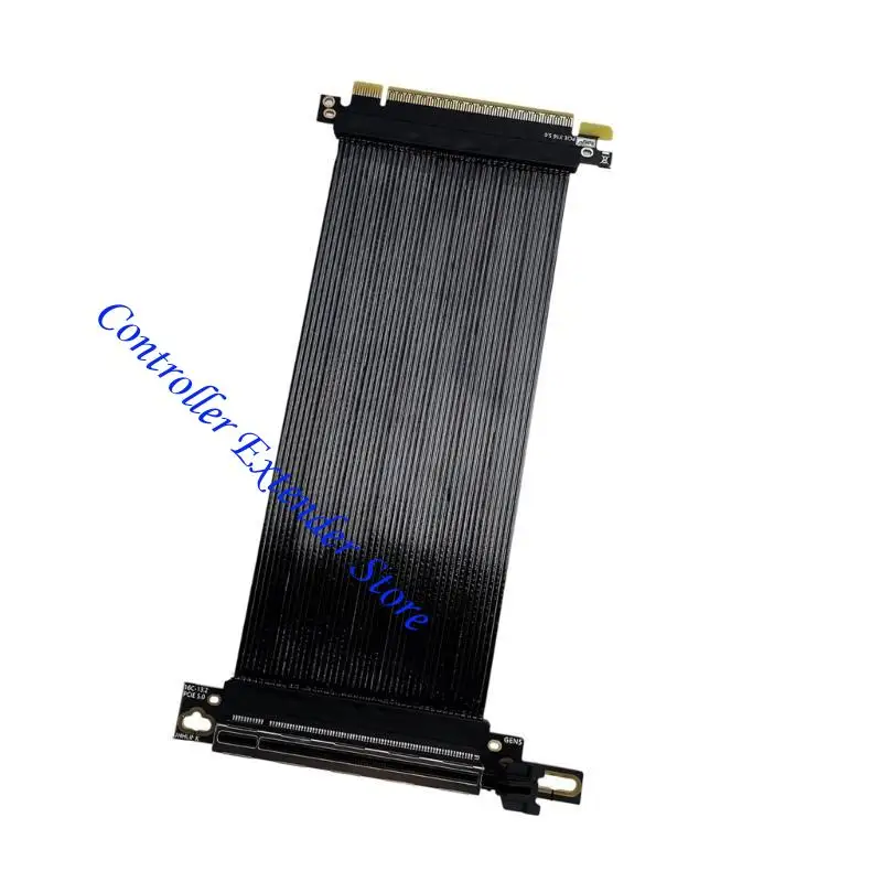 

N84B PCIE 5.0 x16 Gen5 Совместимый с прямым углом кабель GPU с использованием тефлонов. Изоляция 64GT/S Скорость
