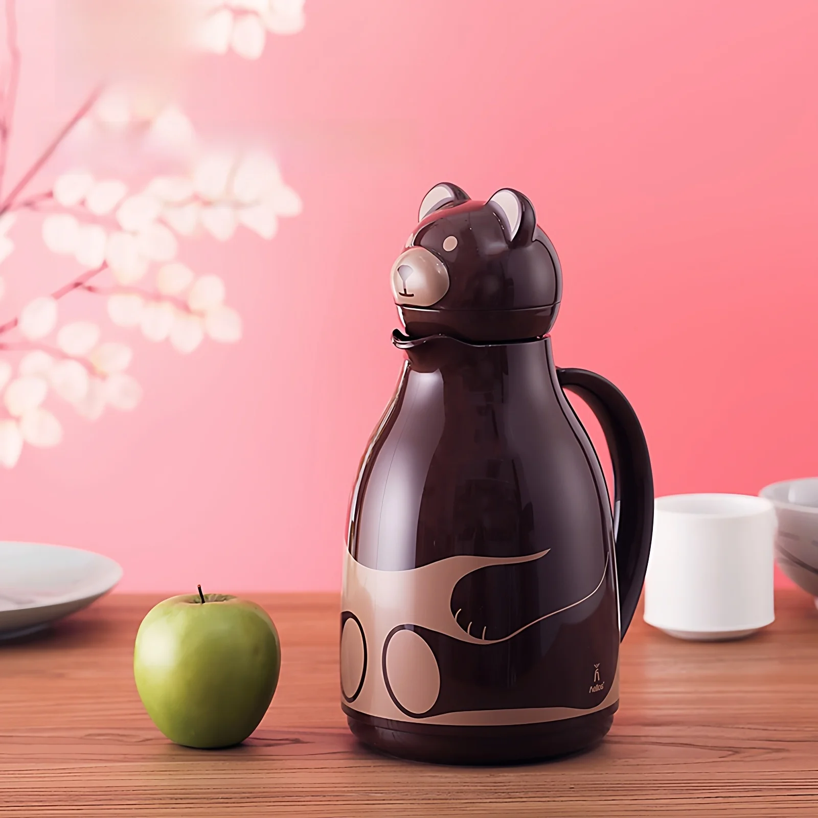 helios-creative-portable-small-1000ml-cartoon-tiger-insulated-water-bottle-home-use-warm-water-pot-glass-inner-tank-pp-material