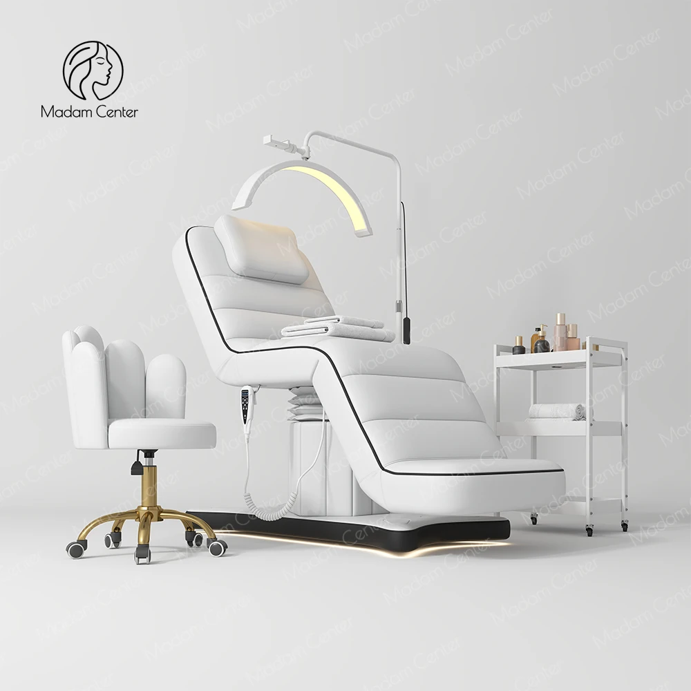 

Electric Beauty Bed Cosmetology Aesthetic Recliner Foldable Reclining Furniture for Eyelash Salon Massage Cama De