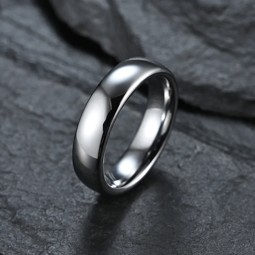 4/6/8MM Tungsten Carbide Ring Comfort Fit Rings Engagement Ring Wedding Band for Men Women Birthday Gift Never Fade Scratched