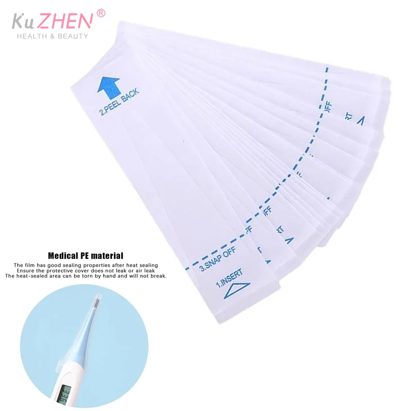 50/100PCS  Probe Covers Disposable Waterproof Digital Sheaths Universal Fit for Medical Family Daily Temperature Checks