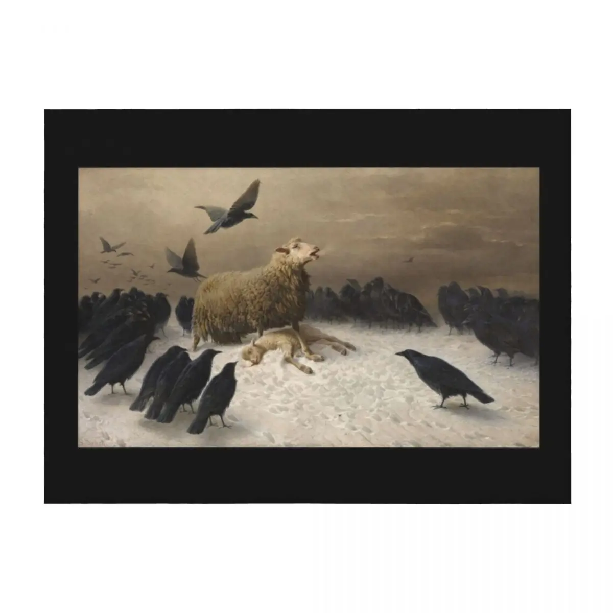 

Anguish by August Friedrich Schenck (1876/1880) Throw Blanket blankets and throws Custom Loose Blankets