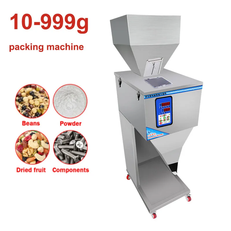 

10-999g Quantitative Granule Powder Filling Machine Vertical Grain Millet Weighing Packer Ranules/Mixed Grain/Powder Packing