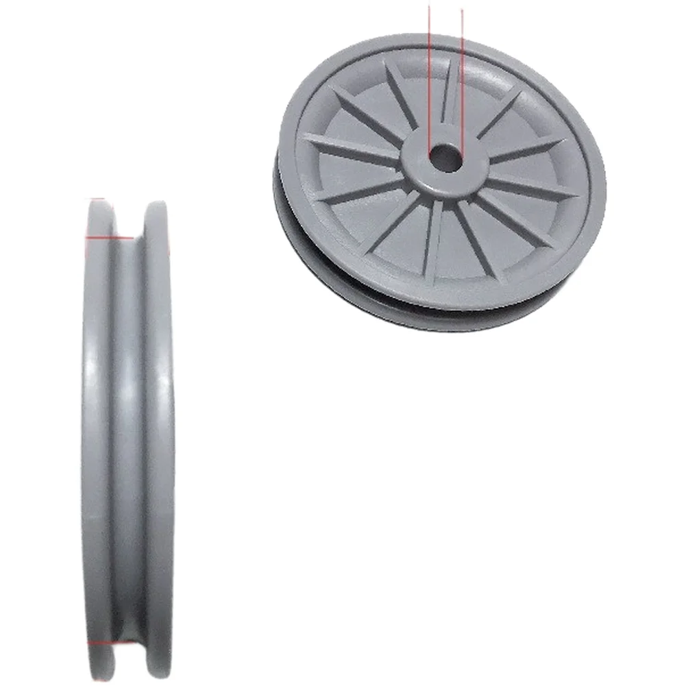High Quality Black Nylon Bearing Pulley Wheel Stepper Machine Steel Wire Rope Transmission Pulley Wheel Fitness Equipment Parts - view 6